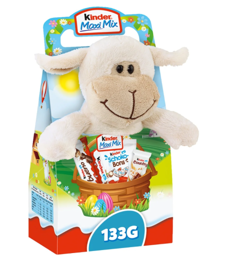 ASSORTISSEMENTS DE CHOCOLAT AVEC SA PELUCHE KINDER 133G