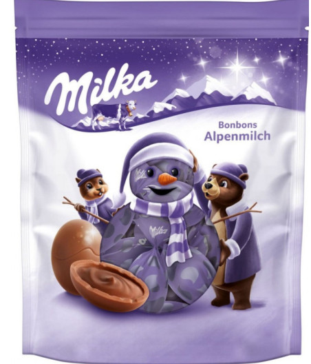 MILKA BONBONS AU LAIT DU PAYS ALPIN 86 G