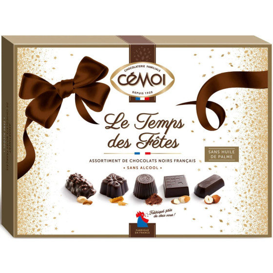 CHOCOLAT NOIR LE TEMPS DES FETES CEMOI 449G