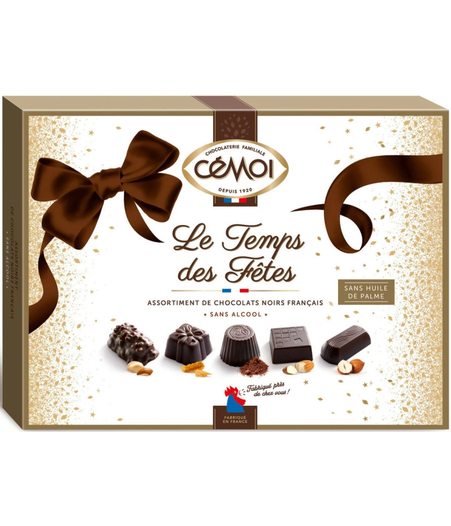 CHOCOLAT NOIR LE TEMPS DES FETES CEMOI 449G