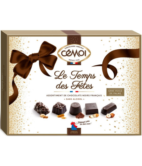 CHOCOLAT NOIR LE TEMPS DES FETES CEMOI 449G