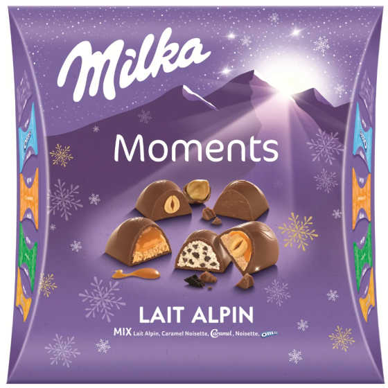 BOUCHES DE CHOCOLAT AU LAIT MILKA  30 PRALINES 268G