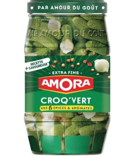 CORNICHONS EXTRA FINS AMORA 205G