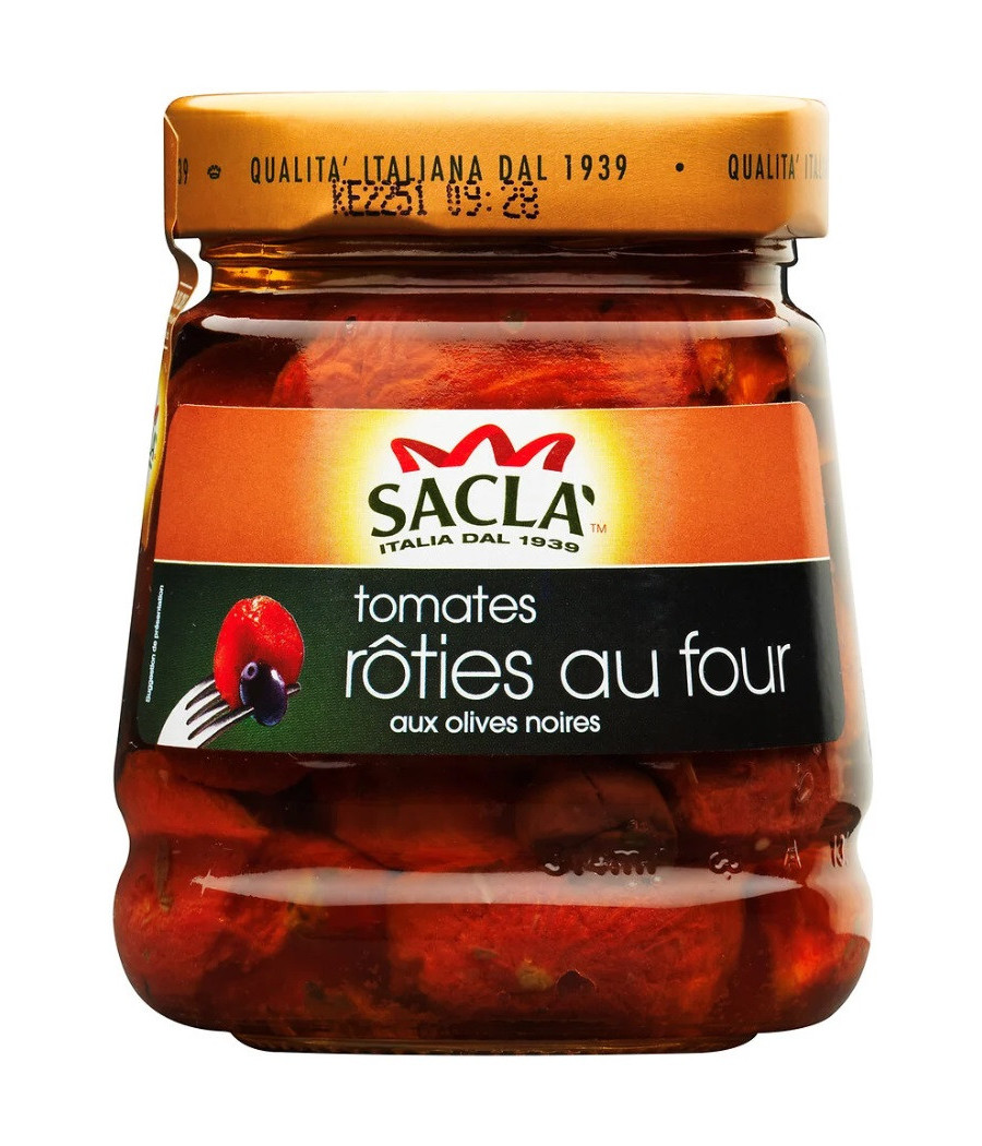 TOMATES ROTIES AU FOUR AUX OLIVES NOIRES 285G