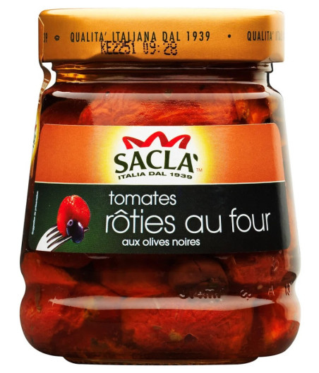 TOMATES ROTIES AU FOUR AUX OLIVES NOIRES 285G