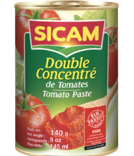 DOUBLE CONCENTRE DE TOMATES 140G