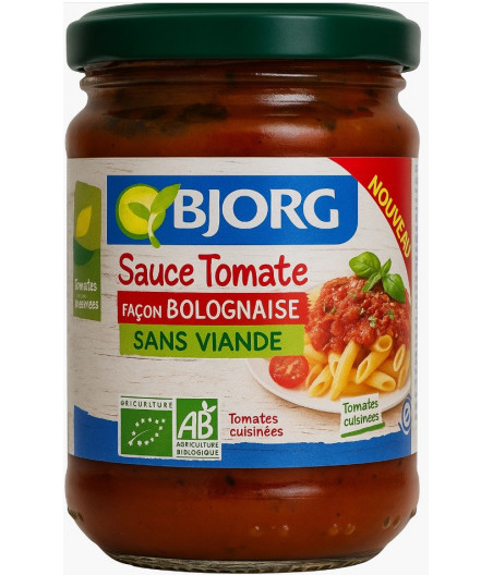 SAUCE TOMATE FACON BOLOGNAISE SANS VIANDE BIO 250G