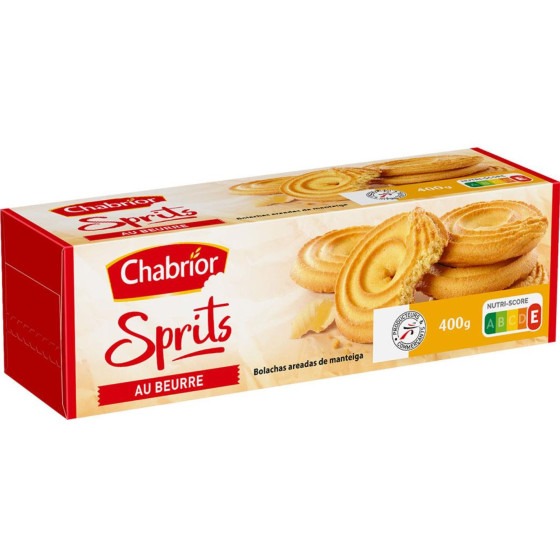 BISCUITS SPRITS AU BEURRE CHABRIOR 400 G