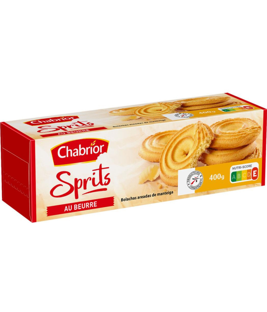 BISCUITS SPRITS AU BEURRE CHABRIOR 400 G