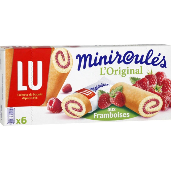 MINIROULES AUX FRAMBOISES 150G