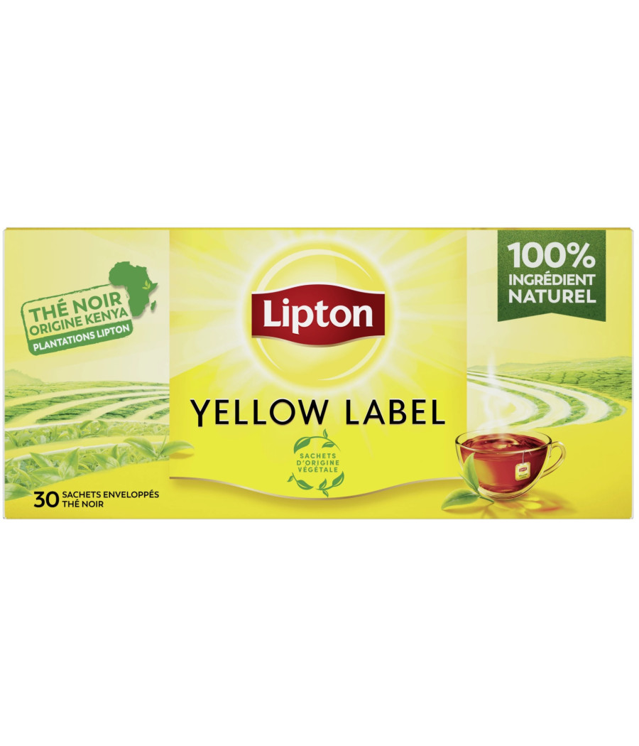 THE NOIR YELLOW LABEL LIPTON 30 X 2G