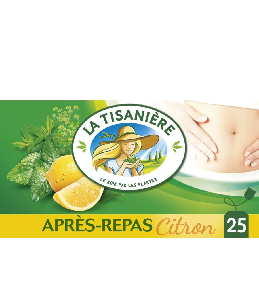 INFUSION APRES-REPAS CITRON MENTHE  LA TISANIERE 37.5 G