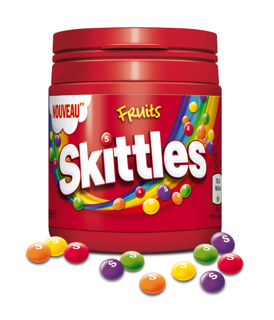 BONBON SKITTLES FRUITS 125G