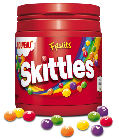 BONBON SKITTLES FRUITS 125G
