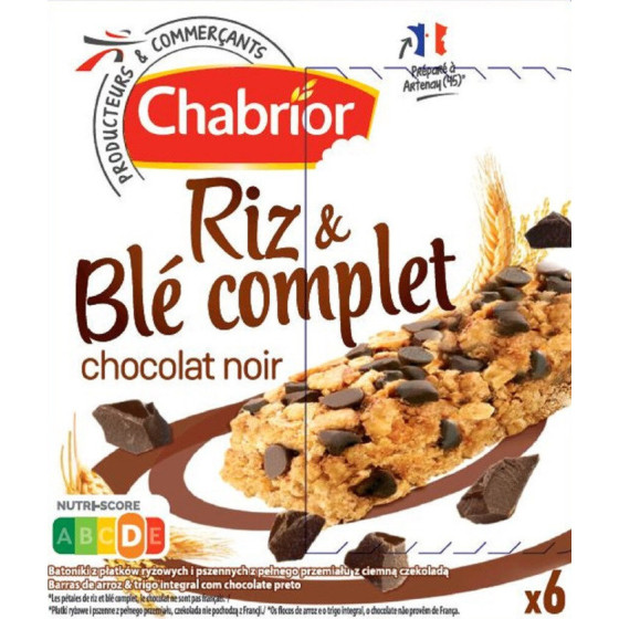 BARRE RIZ & BLE COMPLET CHOCOLAT NOIR 138G (6X23 G)