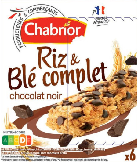 BARRE RIZ & BLE COMPLET CHOCOLAT NOIR 138G (6X23 G)
