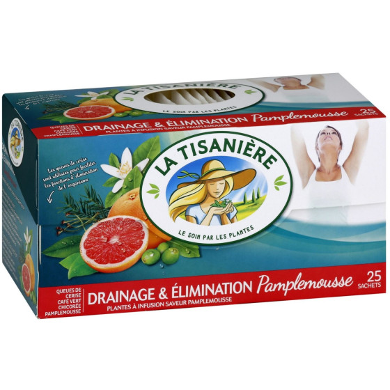 INFUSION DRAINAGE ET ELIMINATION AU PAMPLEMOUSSE LA TISANIERE 37,5G
