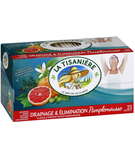 INFUSION DRAINAGE ET ELIMINATION AU PAMPLEMOUSSE LA TISANIERE 37,5G