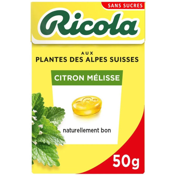 BONBONS RICOLA CITRON MELISSE 50 G