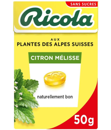 BONBONS RICOLA CITRON MELISSE 50 G