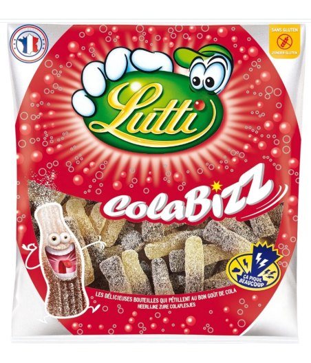 BONBON LUTTI COLA BIZZ 275G