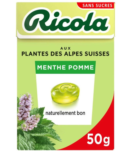 BONBONS RICOLA MENTHE POMME 50 G
