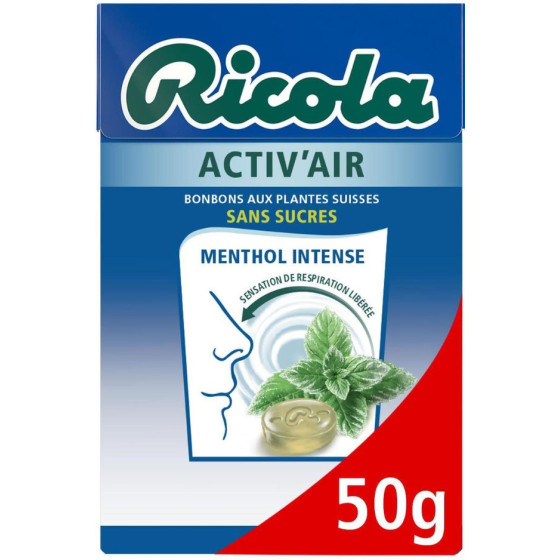 BONBONS RICOLA ACTIV'AIR 50 G
