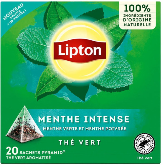 LIPTON THE VERT MENTHE INTENSE 20 SACHETS 32G