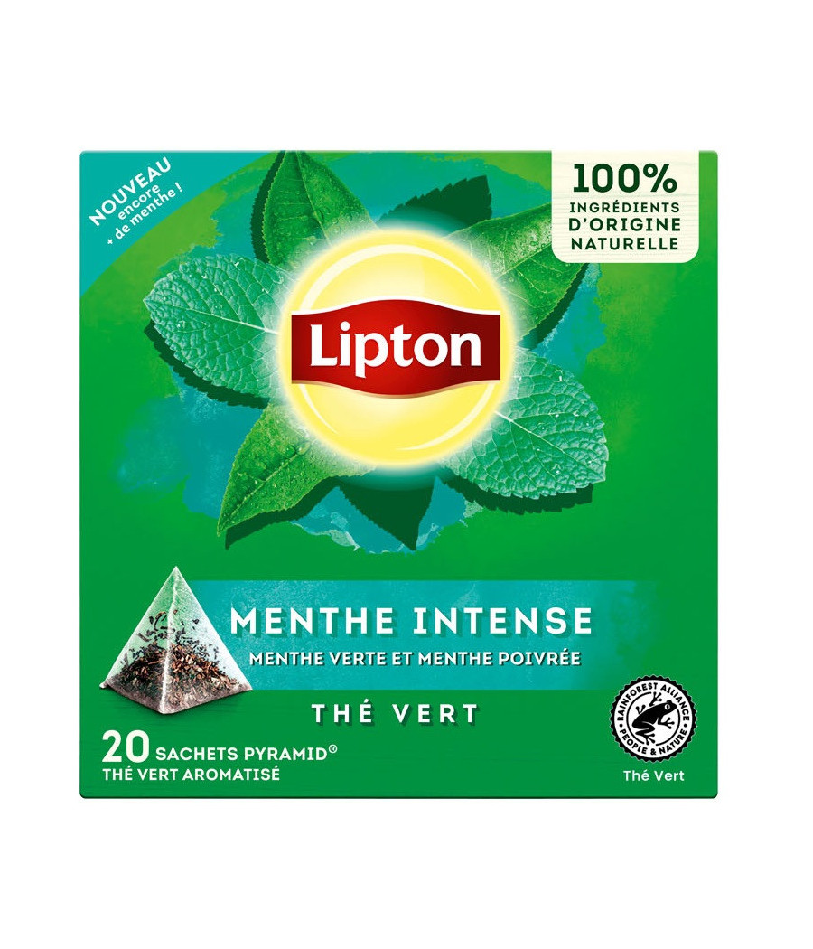 LIPTON THE VERT MENTHE INTENSE 20 SACHETS 32G