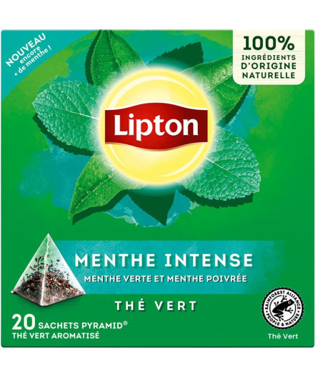 LIPTON THE VERT MENTHE INTENSE 20 SACHETS 32G