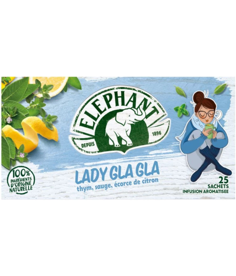 ELEPHANT INFUSION LADY GLA GLA 25 SACHETS 35G
