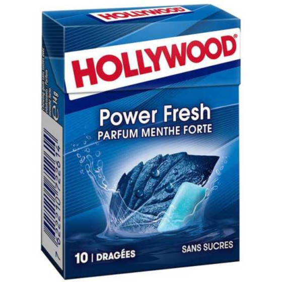 CHEWING-GUM POWER FRESH HOLLYWOOD X 10