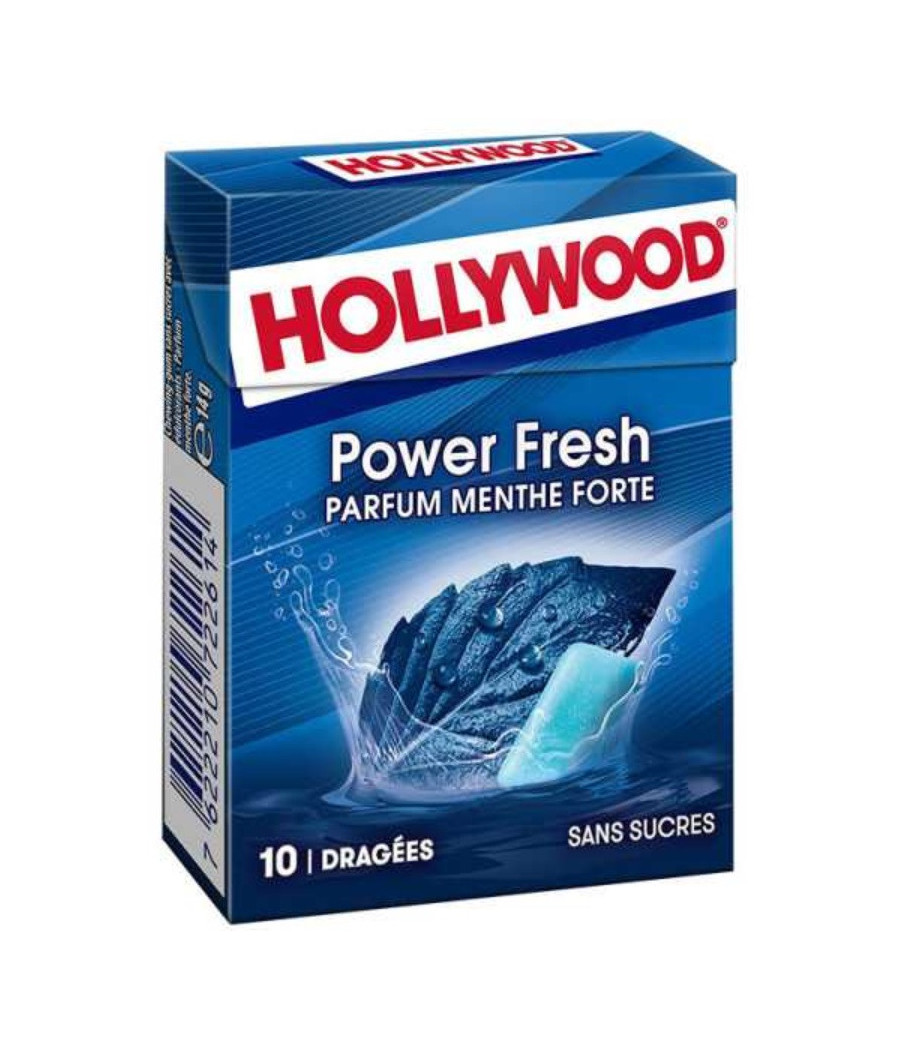 CHEWING-GUM POWER FRESH HOLLYWOOD X 10
