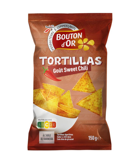 CHIPS TORTILLA GOUT SWEET CHILI 150G