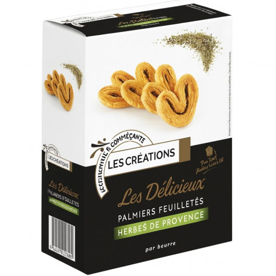 PALMIERS FEUILLETES HERBES DE PROVENCE 100G