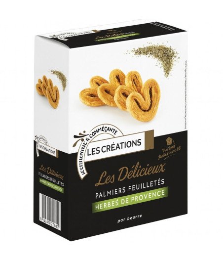 PALMIERS FEUILLETES HERBES DE PROVENCE 100G
