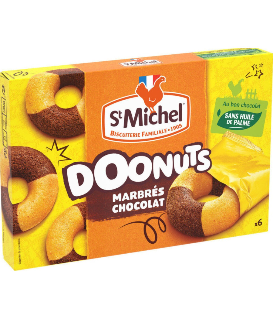 GATEAUX DOONUTS MARBRES CHOCOLAT ST MICHEL 180G