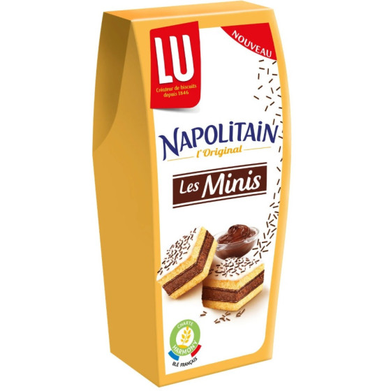 LES MINIS NAPOLITAIN LU  BOÎTE DE 90 G