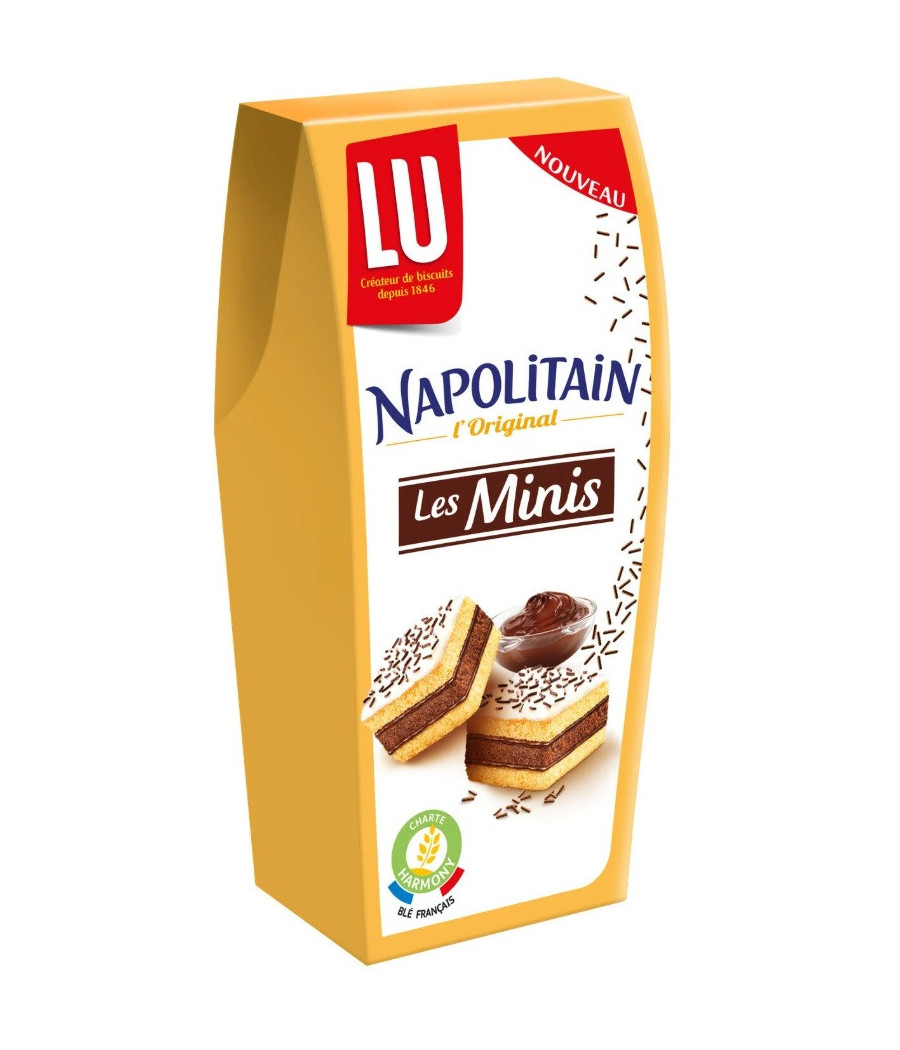 LES MINIS NAPOLITAIN LU  BOÎTE DE 90 G