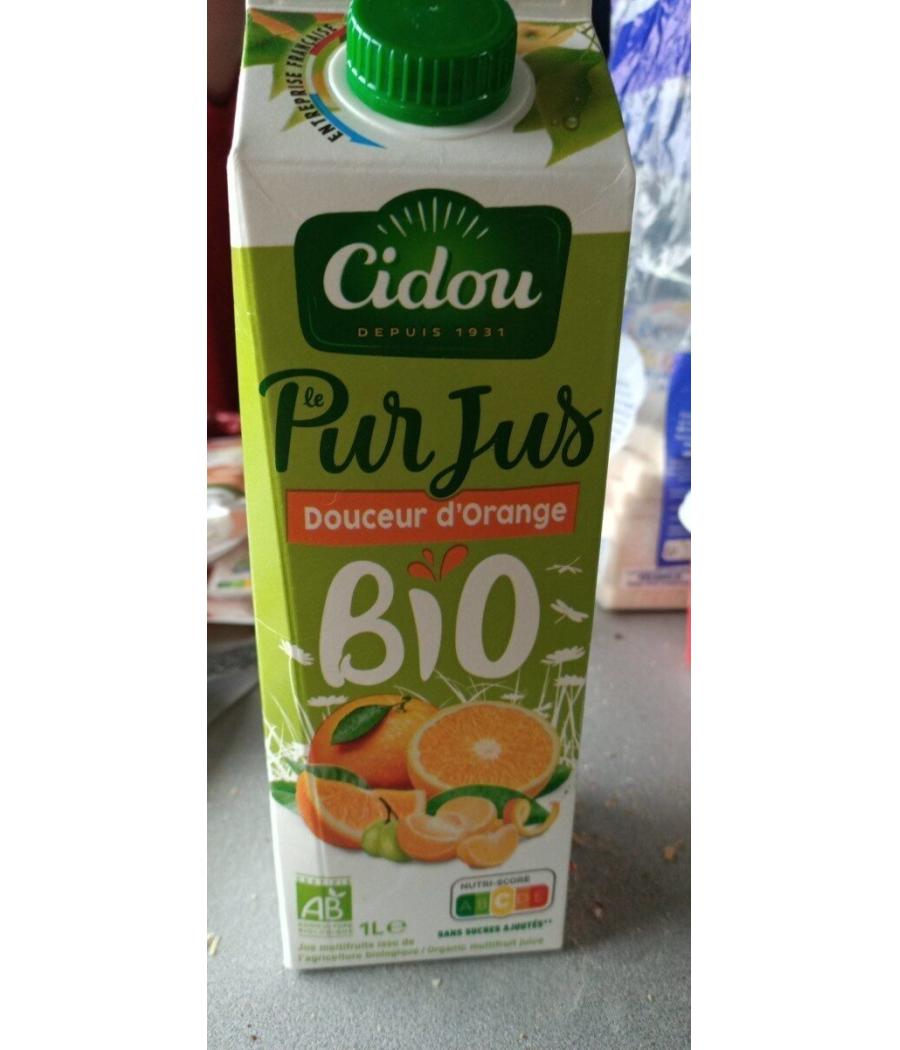 JUS DE FRUITS ORANGE ET MANDARINE BIO CIDOU 1L