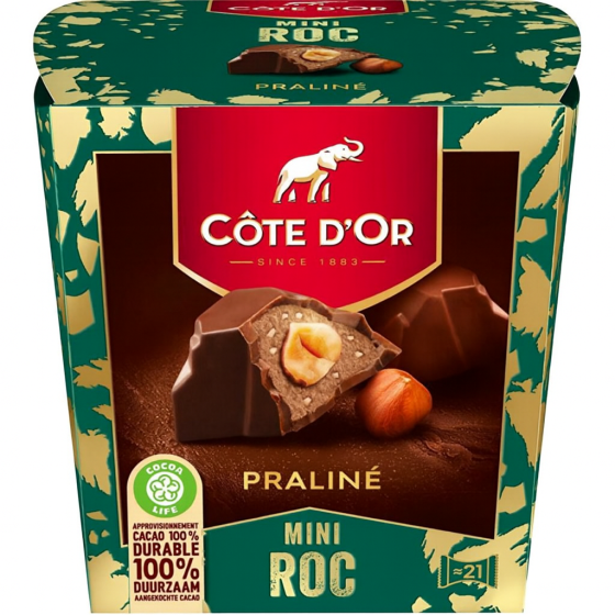MINI ROC PRALINE COTE D'OR 195G