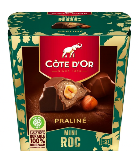 MINI ROC PRALINE COTE D'OR 195G