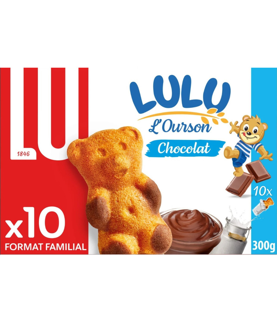 GATEAUX L'OURSON CHOCOLAT LULU LU 300G