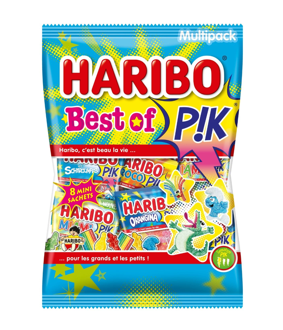 BONBON HARIBOT ASSORTIMENT PLAY & PIK LE SASCHET DE 360G