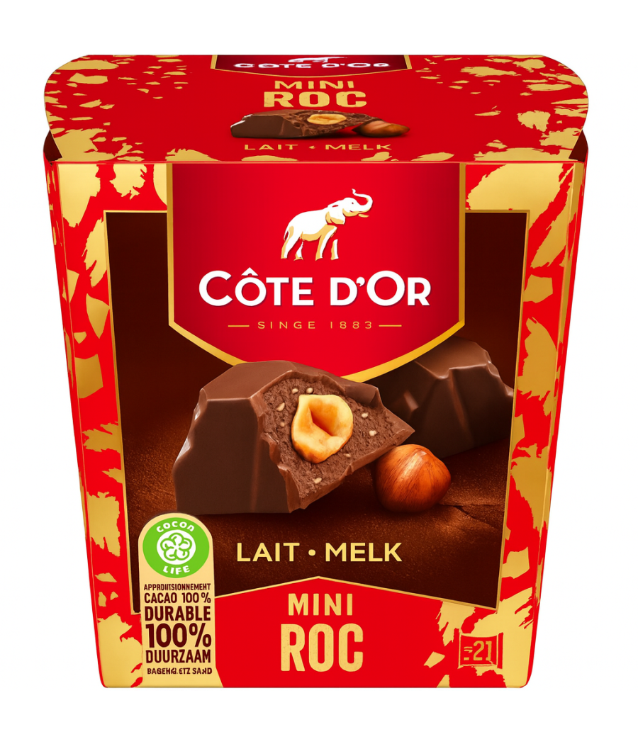 MINI ROC AU CHOCOLAT AU LAIT COTE D'OR 195G