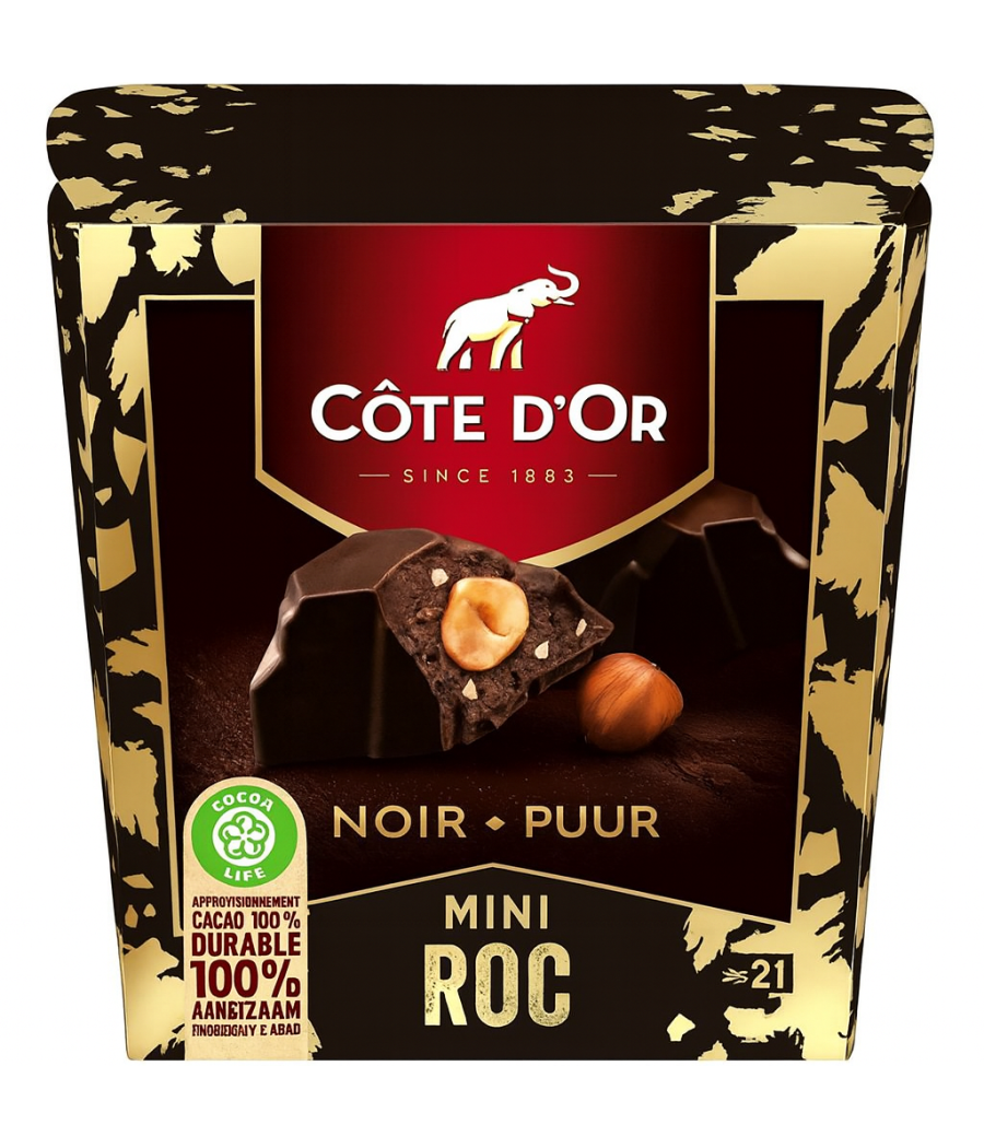 MINI ROC AU CHOCOLAT NOIR 195G