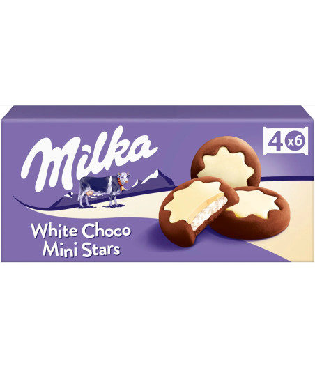 WHITE CHOCO MINI STARS 150G