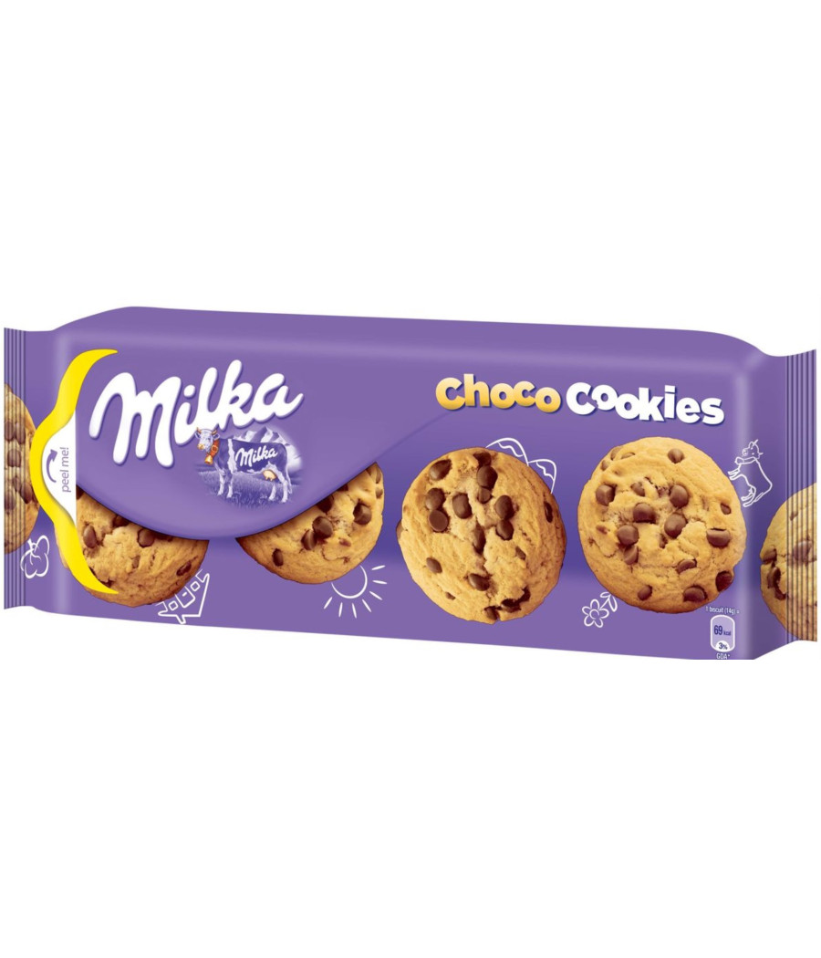 COOKIES AUX PEPITES DE CHOCOLAT MILKA 168G