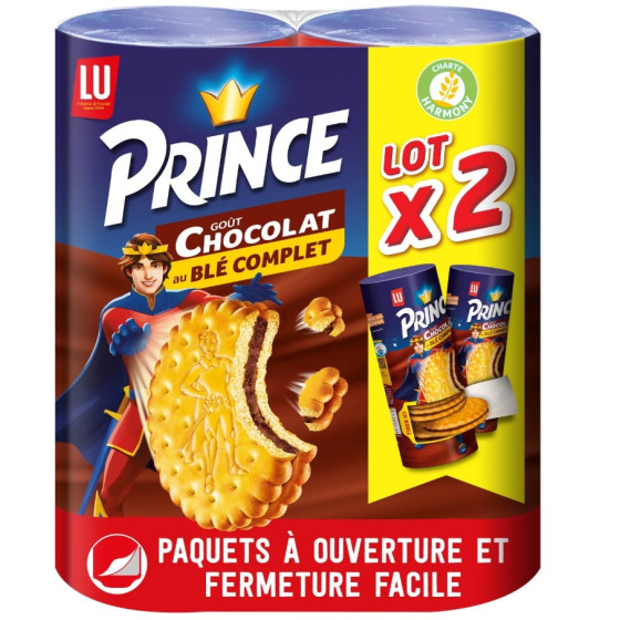 PRINCE, BISCUITS FOURRES PARFUM CHOCOLAT 300G 2