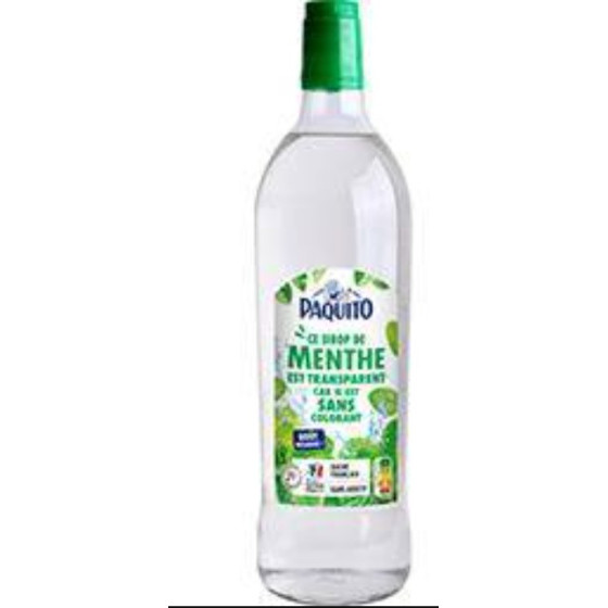 SIROP DE MENTHE TRANSPARENT PAQUITO 1L